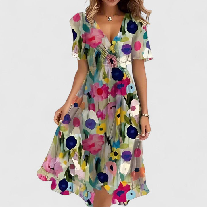 Beige Color Floral / 3XL