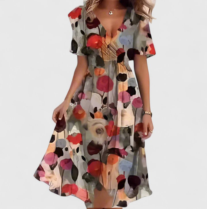 Brown Floral / 3XL